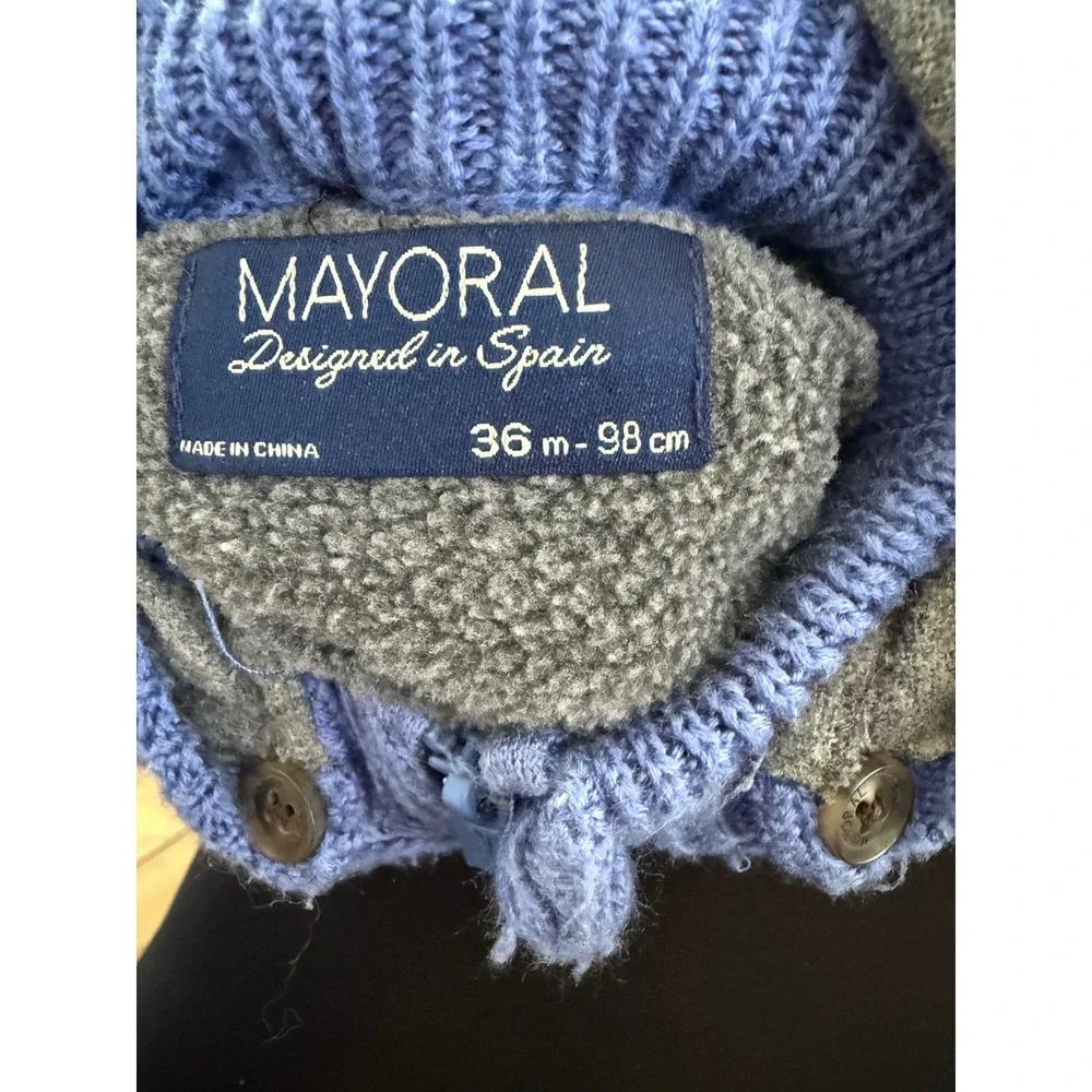 Mayoral‎ blue knit infant sweater